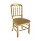 Chaise de style Chiavari en feuille d'or Tiffany, France, vers les années 1960.