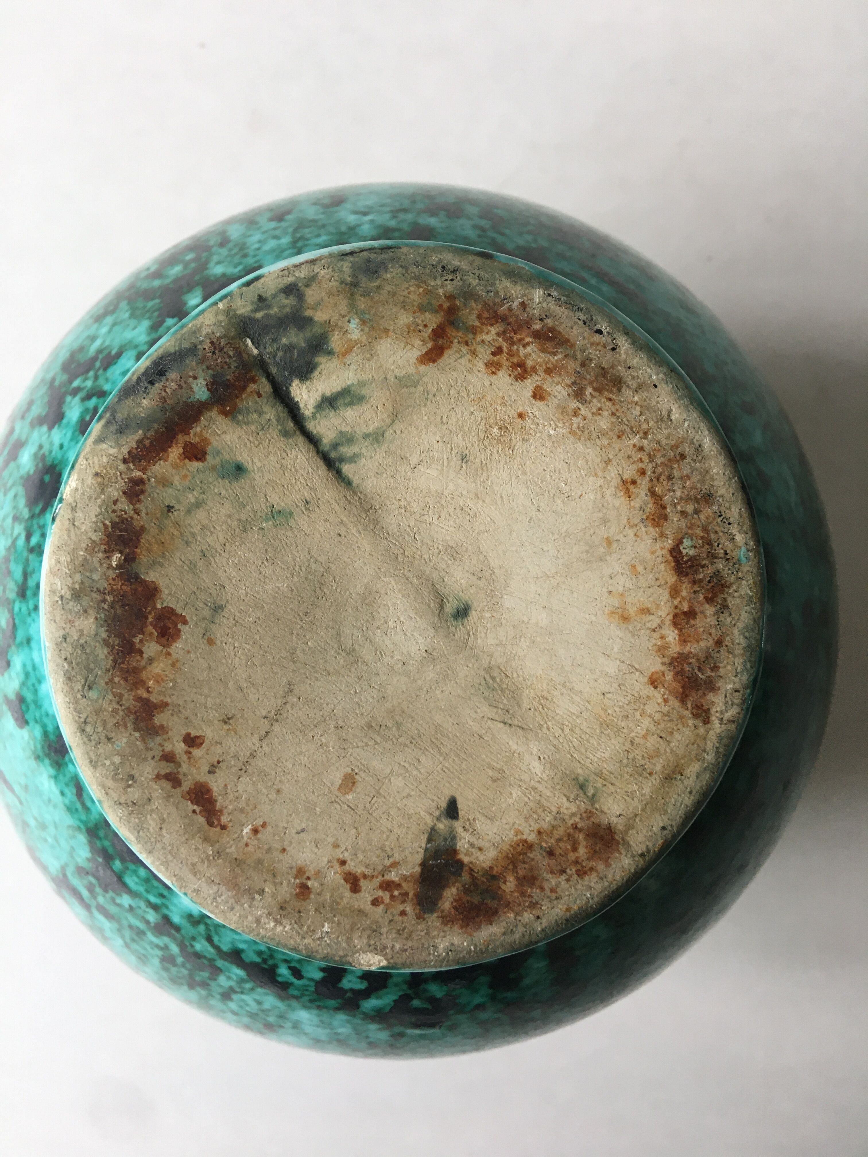 Art Deco vase in earthenware manufacture Ste Radegonde