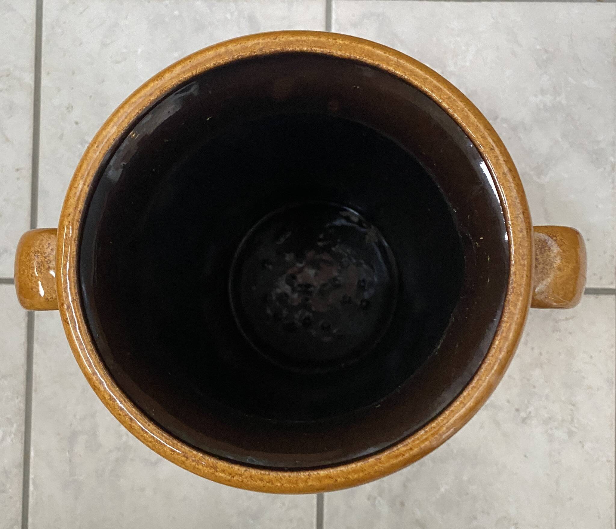 Xl Scheurich vase brown model 220-44 1970s