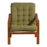 Vintage olive green armchair (c.1950) #80