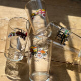 Verres à eau imprimés de voitures anciennes