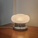 Vintage Space Age Mushroom Lamp – Textured Glass & Chrome (1970s)