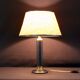 Mid-Century France Leather and Brass Table Lamp