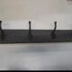 Wall-mounted coat rack with 4 hooks