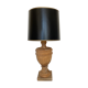 Classic neo-classic wooden baluster lamp in washed XL wood