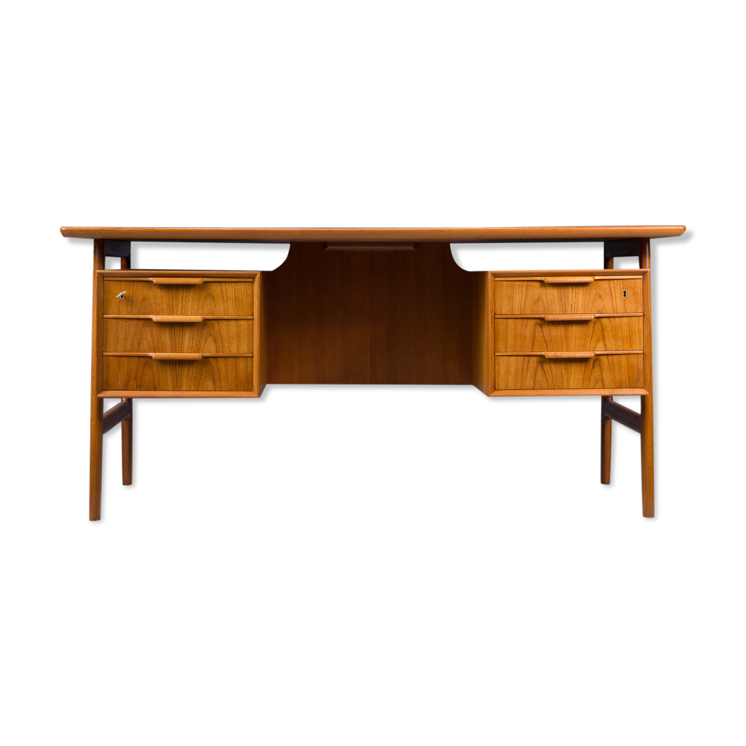 Teak 75 desk from Omann Jun, 1960s