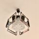 Suspension verre et chrome 1970