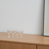 Set of four glasses, Danish design, 1970s, manufactured in Denmark