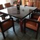 Table et ses 8 fauteuils art déco