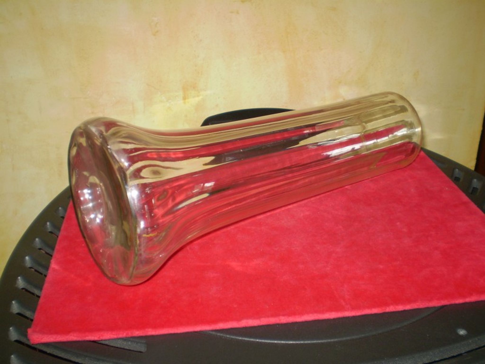 Art Nouveau period blown glass glaze vase