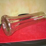 Vase à glaieuls en verre soufflé d'époque art nouveau