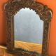 Antique wall mirror, hand-carved, vintage, 1920s