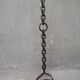 Brutalist wrought iron chain floor lamp 1960s