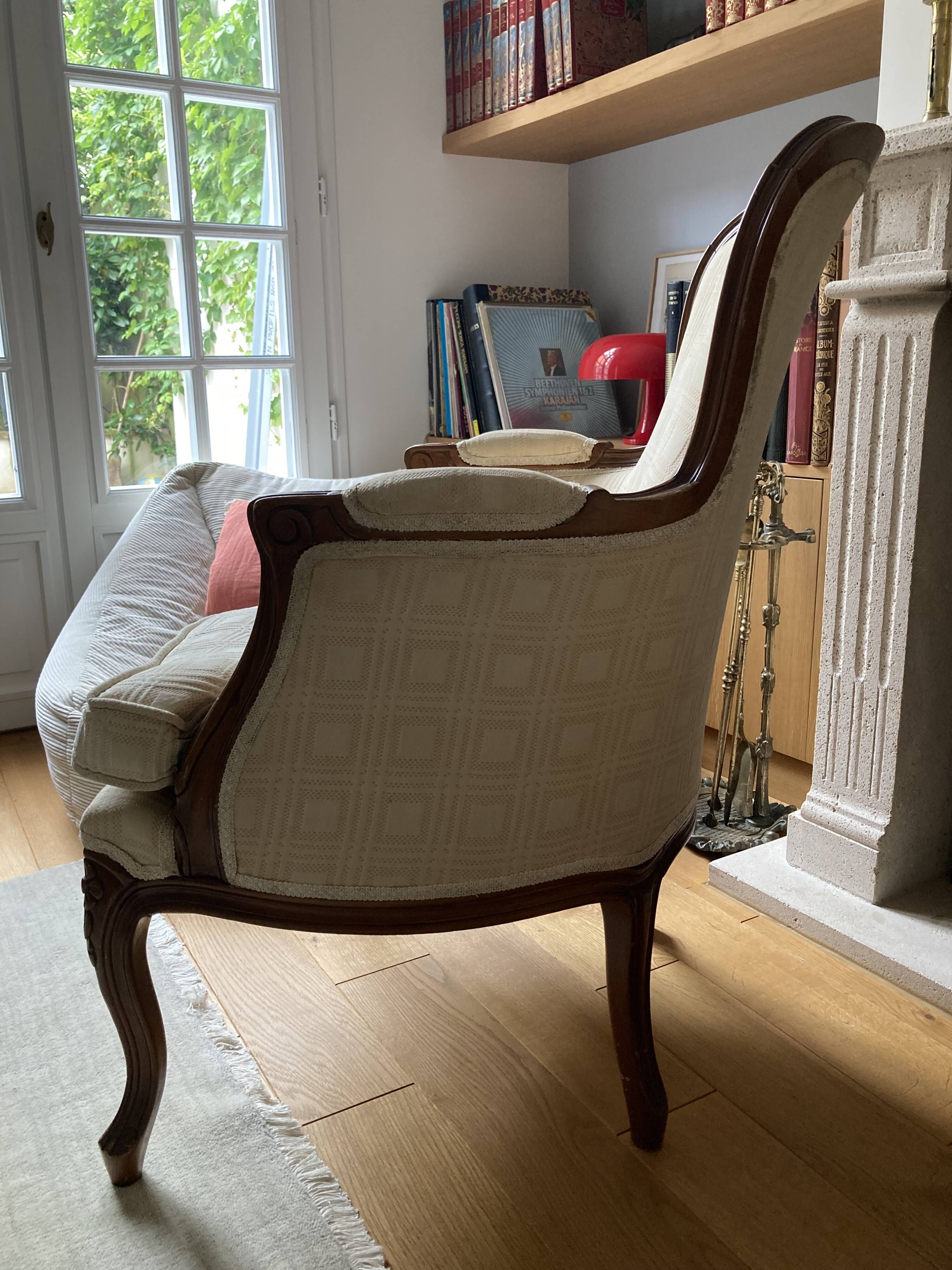Louis XV style bergère armchairs