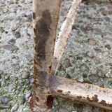 Industrial metal stool