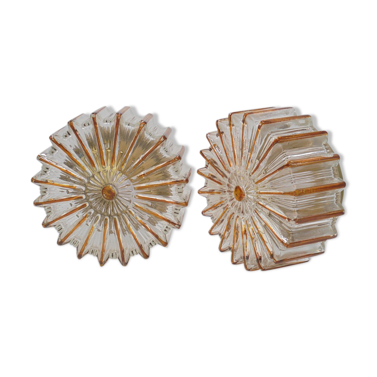Pair of ceiling lamps