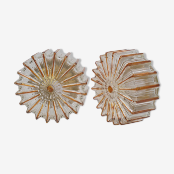 Pair of ceiling lamps