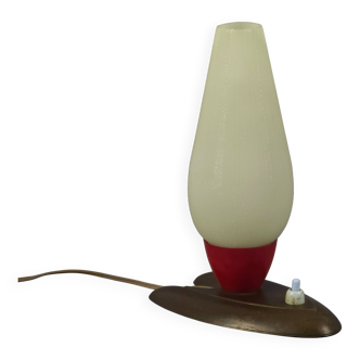 Vintage 1950s Mid Century Modern Bedside Table Light • MCM Atomic Space Age