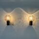 Limburg Glashutte wall lamps , 1970s