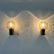Limburg Glashutte wall lamps , 1970s