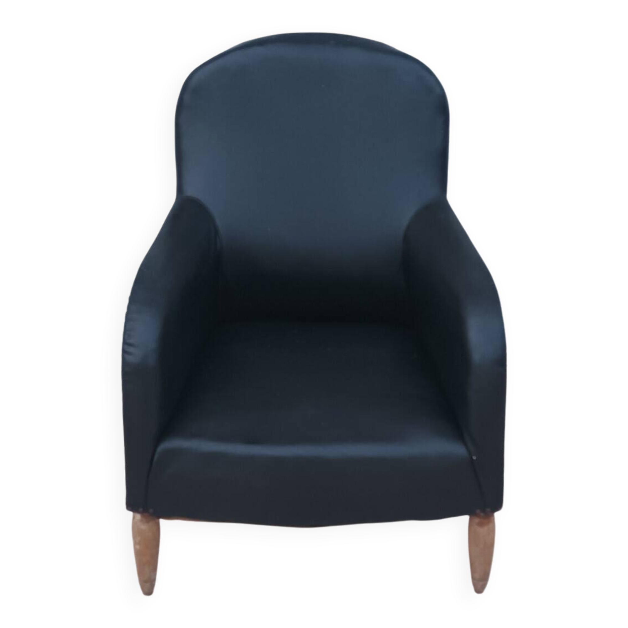Art Deco armchair in leather