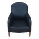 Art Deco armchair in leather