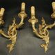 Paire de grandes appliques style Rocaille / Rococo / Baroque
