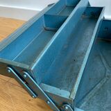 Blue metal toolbox