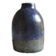 Ceramic bottle vase with a fish signature to be identified.