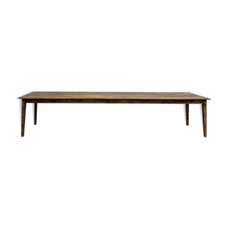 Large XXL Farm Table in Pine – Tapered Legs – L367 cm