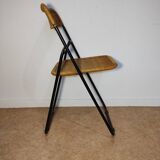 Wicker folding chair