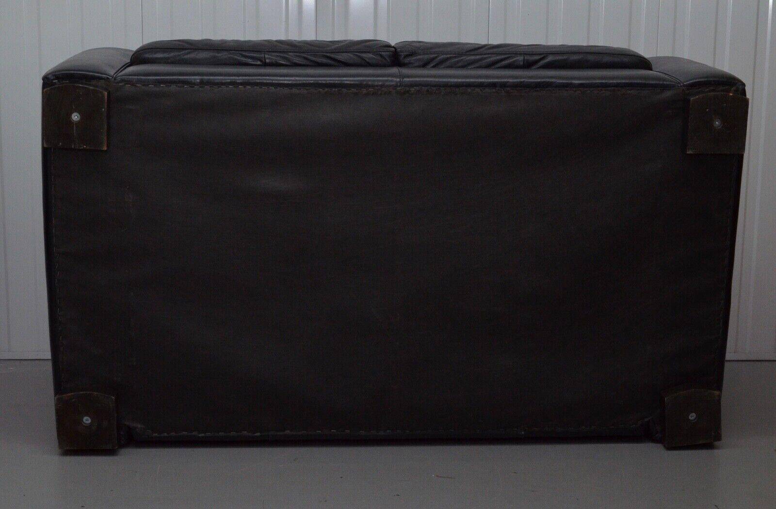 2-seater leather Natuzzi sofa with armchair