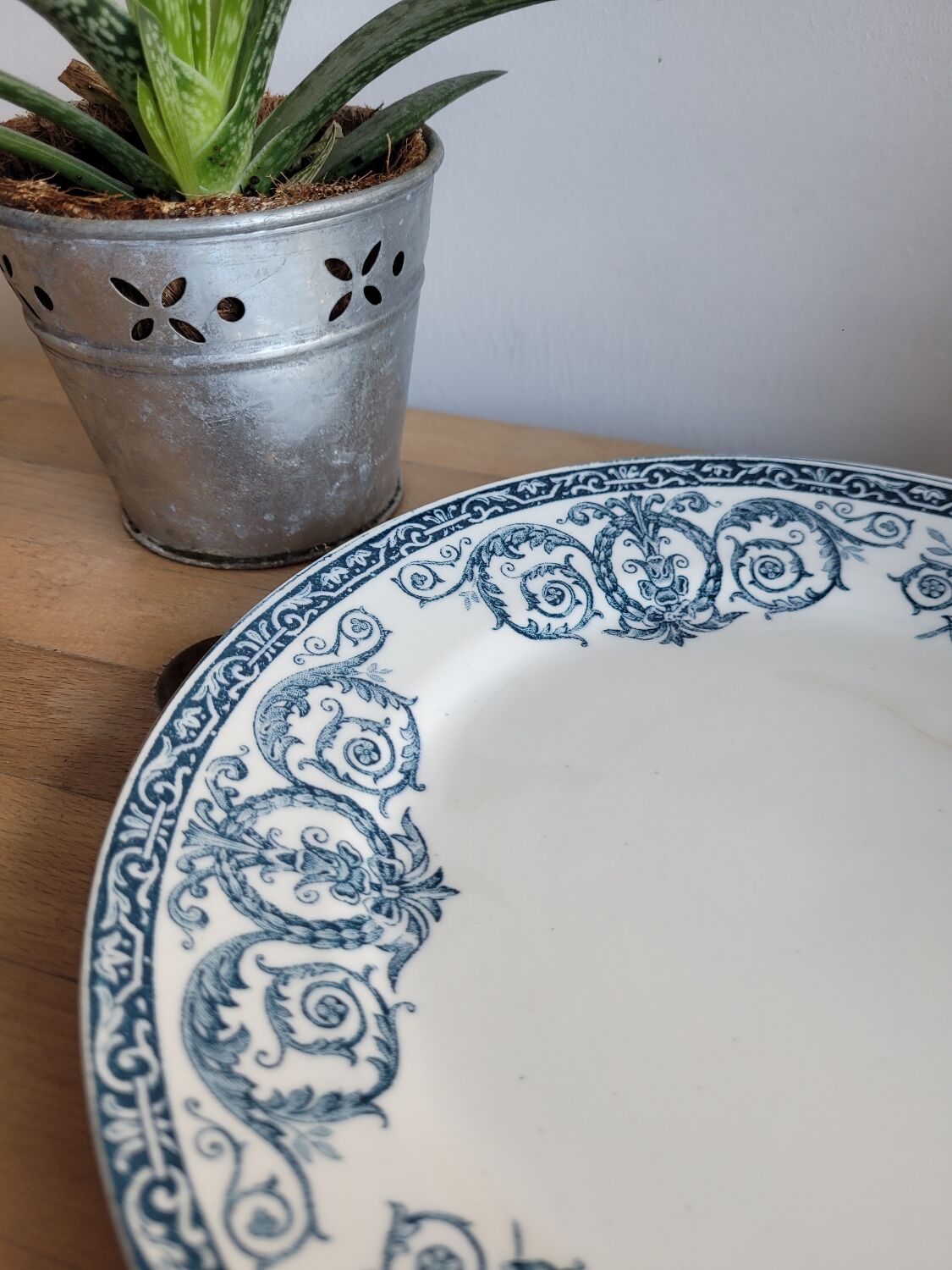 Assiette plate Terre de Fer Marie Louise