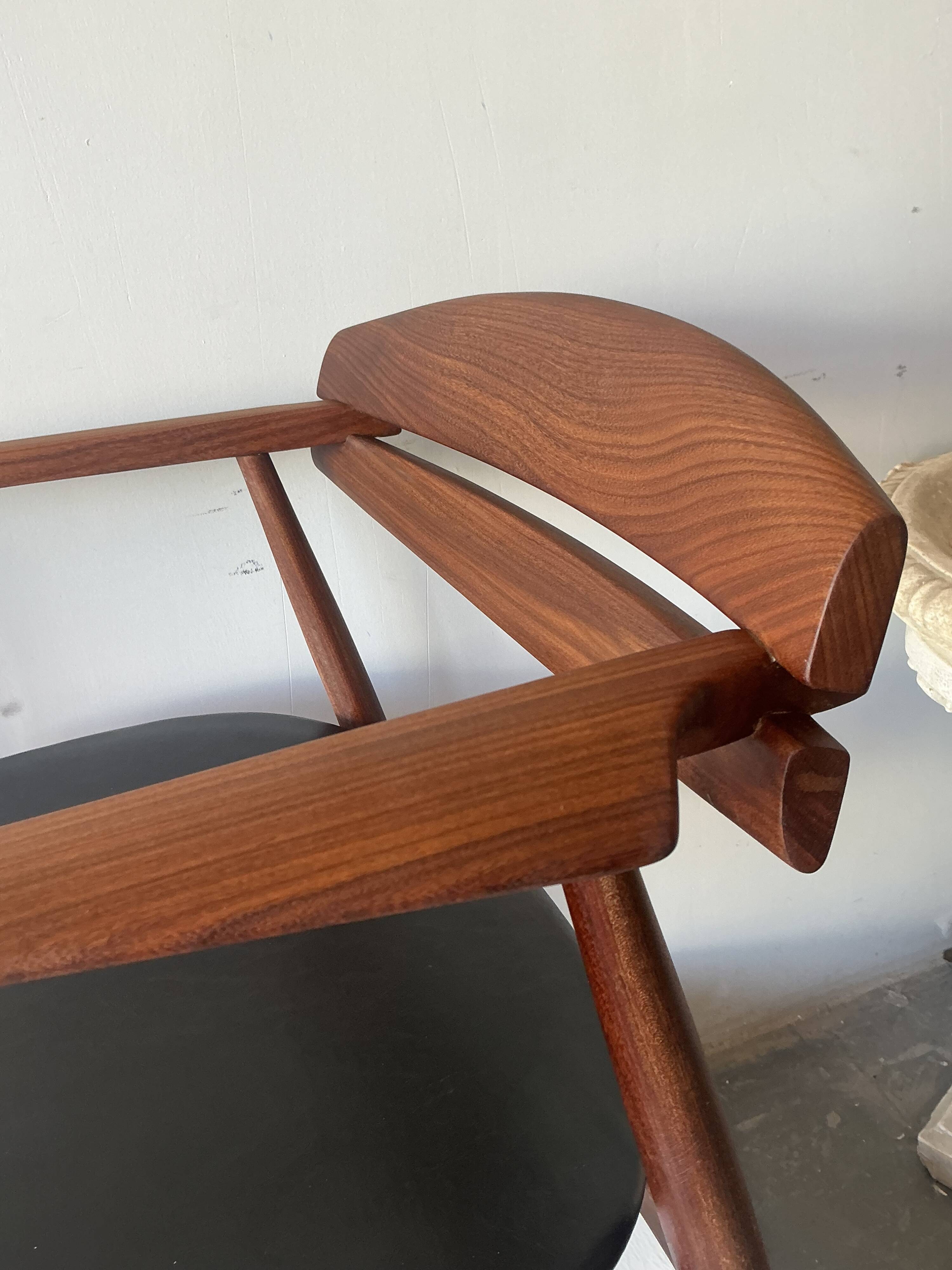 Fauteuil de bureau danois en teck