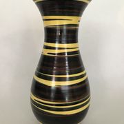 Demon vase Saint Clement, multicolored zebra decoration, numbered. Around 1950-1960