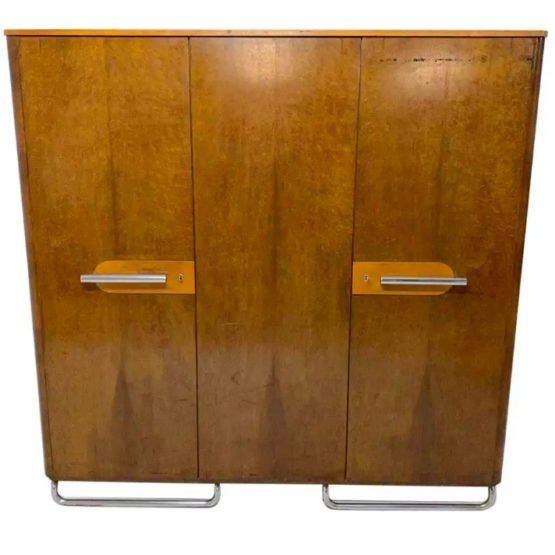 Bauhaus wardrobe by Mücke Melder, 1930s, Bohemia