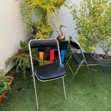 2 chaises vintage chrome