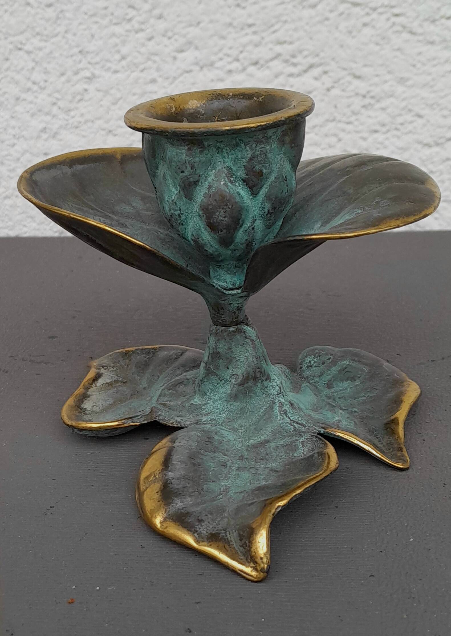 Vintage brass candle holder