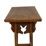 Vintage high side table in wood / plant table / shelf