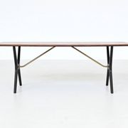 Table basse sculpturale Karl Ekselius en palissandre JOC Suède 1960