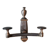 Vintage silver metal wall hook made in France