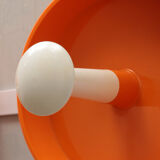 Orange spage age wall coat rack 1960s