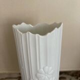 White biscuit vase by Kaiser by M. Frey