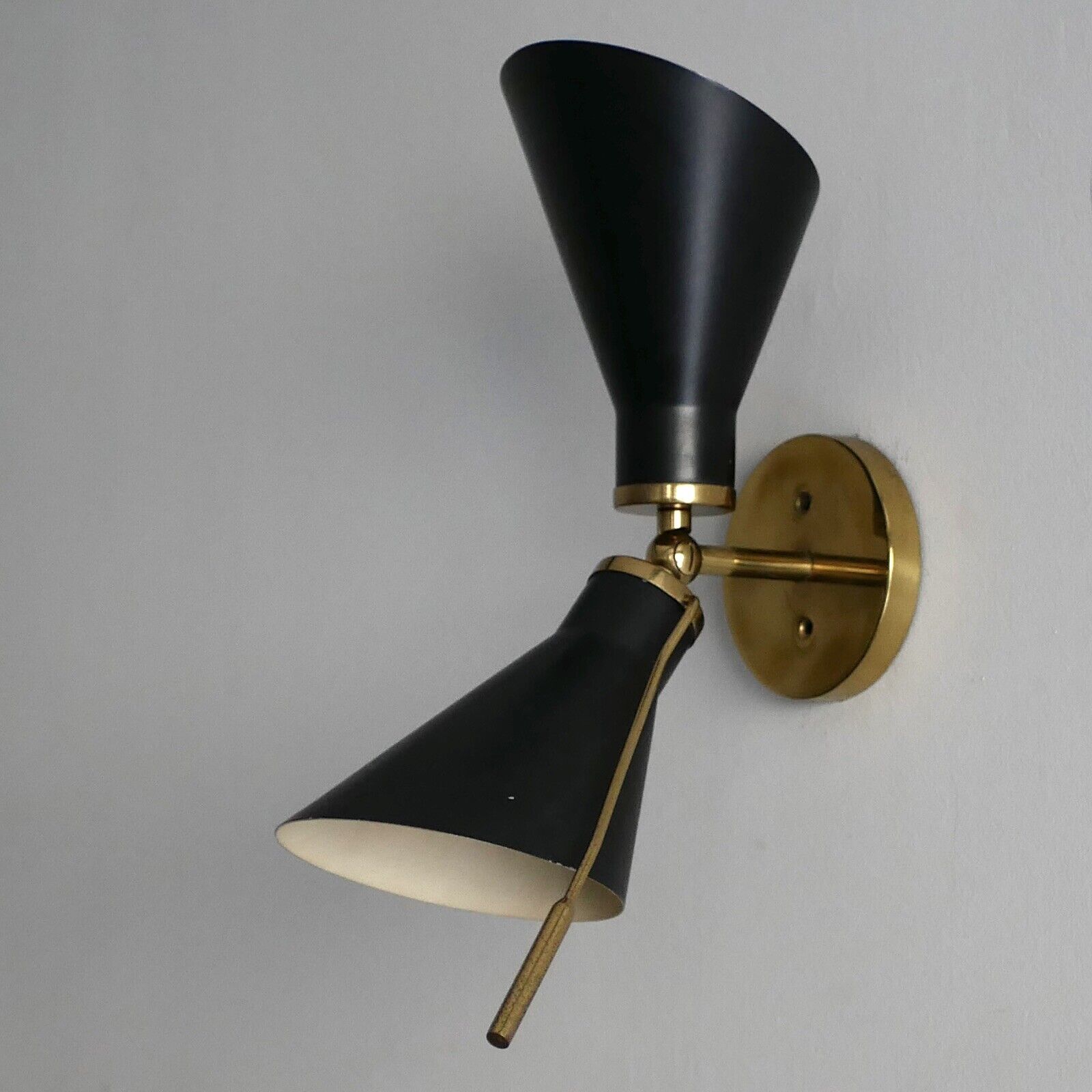 Applique murale italienne en laiton des années 1950 – Modèle 131 de Gino Sarfatti Arteluce - Design