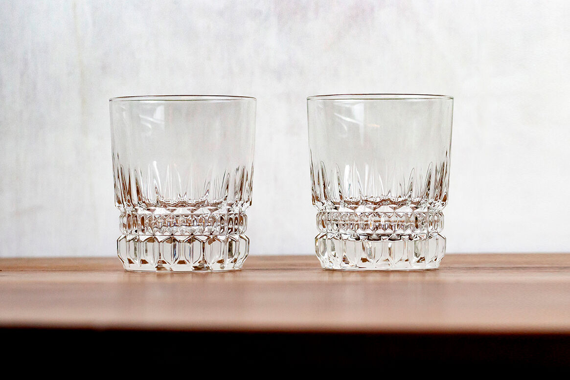 Paire de verres à eau style art déco