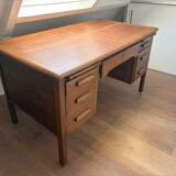 Oak english desk vintage teacher desk abbes