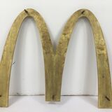 Former McDonald's brass sign 1980