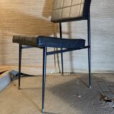 Black skai chair from the 60