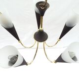 5-branched chandelier cone shaped abat jour