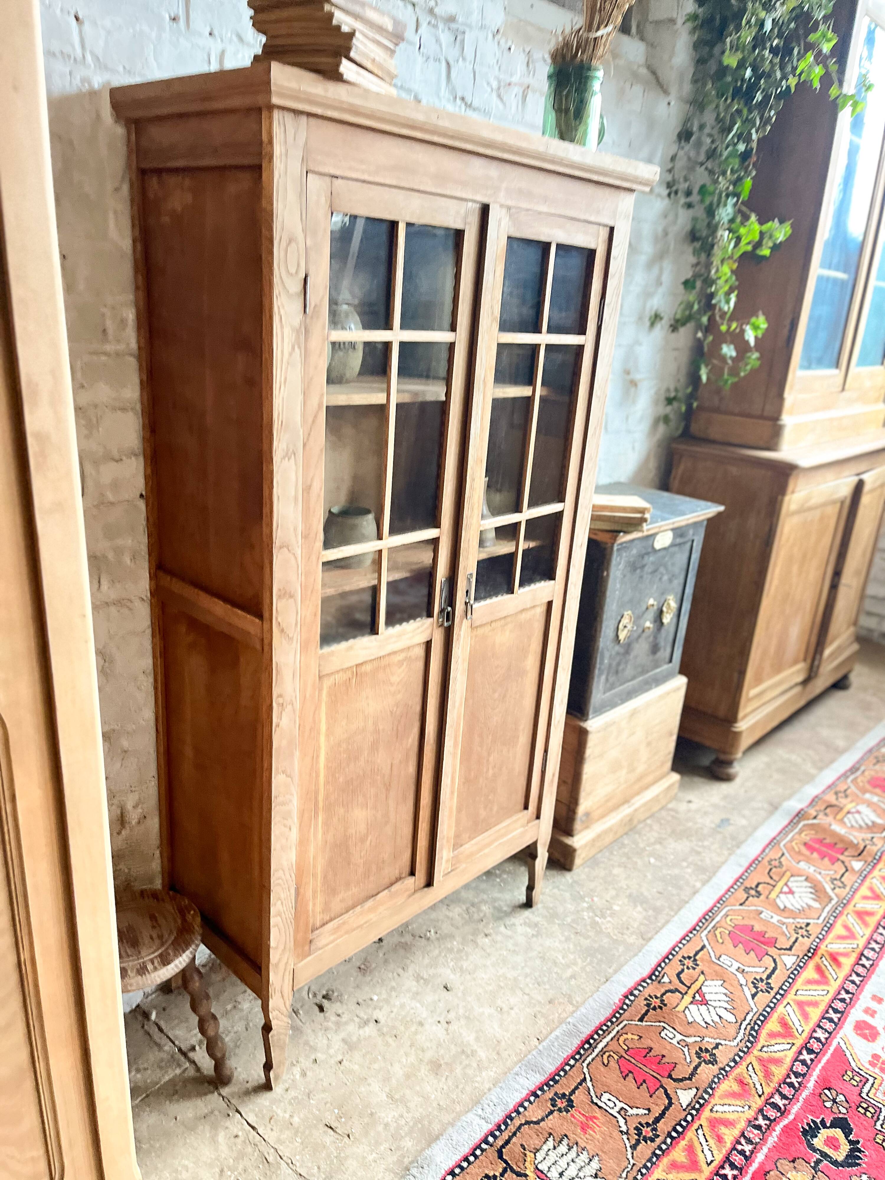 Old glass cabinet